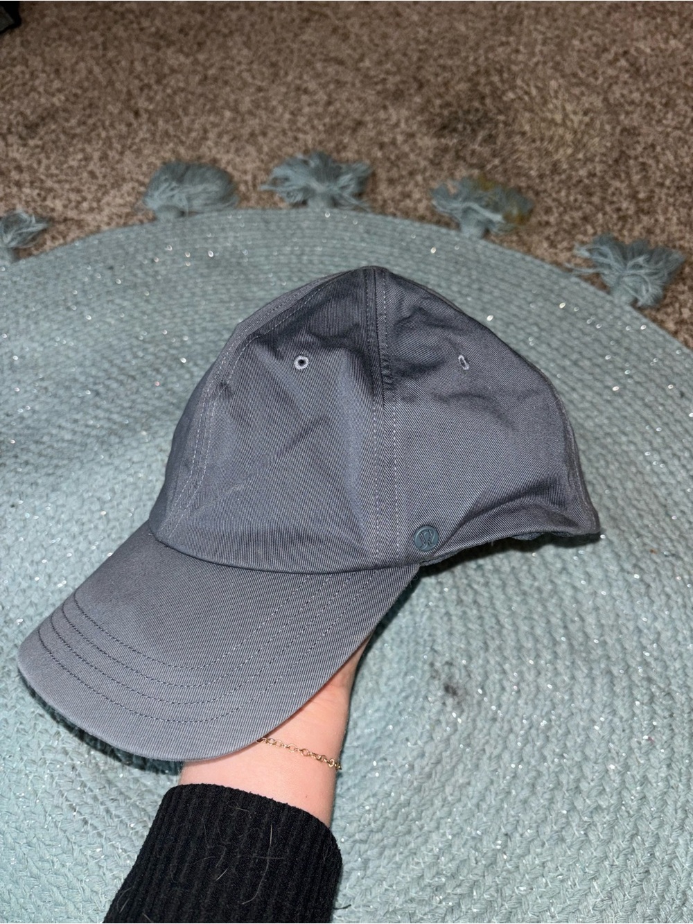 lululemon charcoal gray adjustable hat